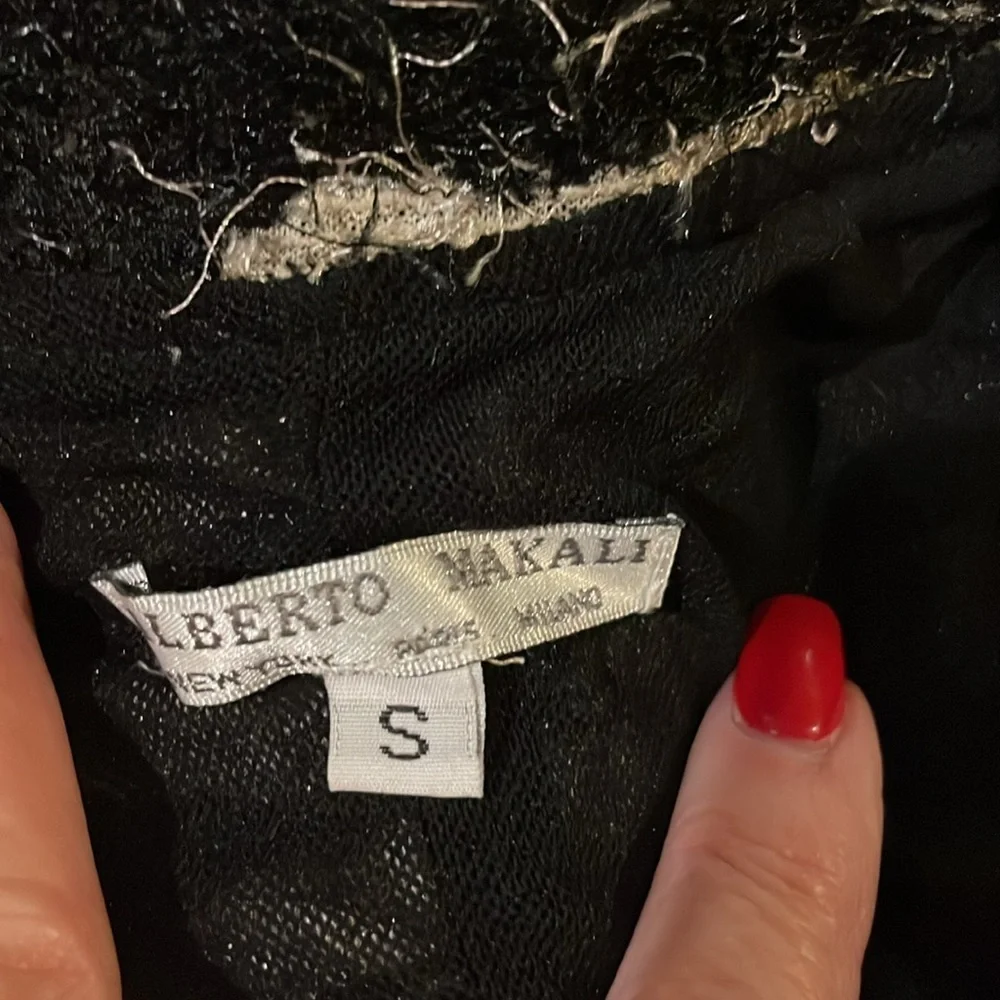 Alberto Makali Rare & Unique Vintage Zebra Striped Jacket w/ Bell Sleeves